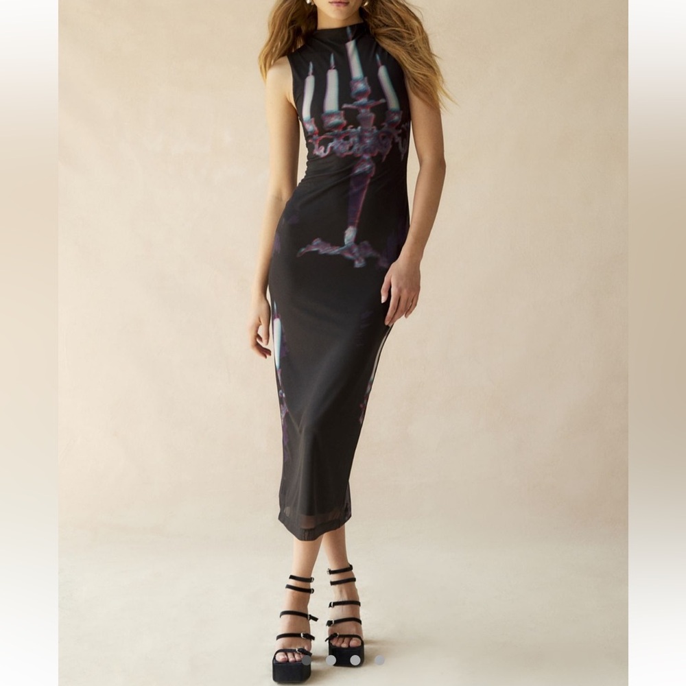 Printed Midi Dress